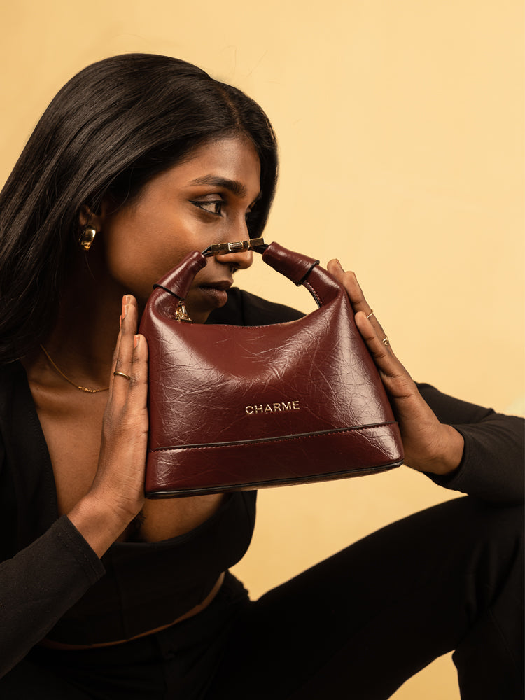 The Bella Maroon Hand Bag
