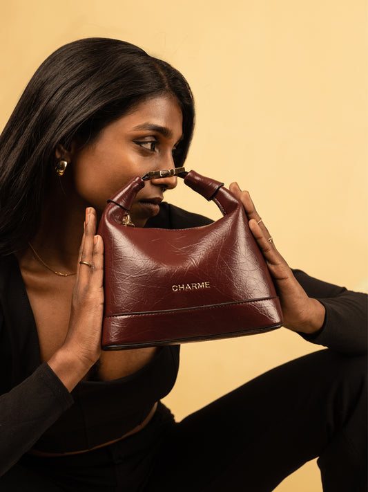 The Bella Maroon Hand Bag