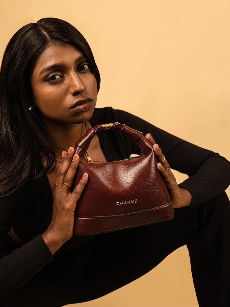 The Bella Maroon Hand Bag