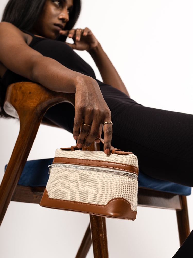 Boxed Bliss Brown Sling Bag