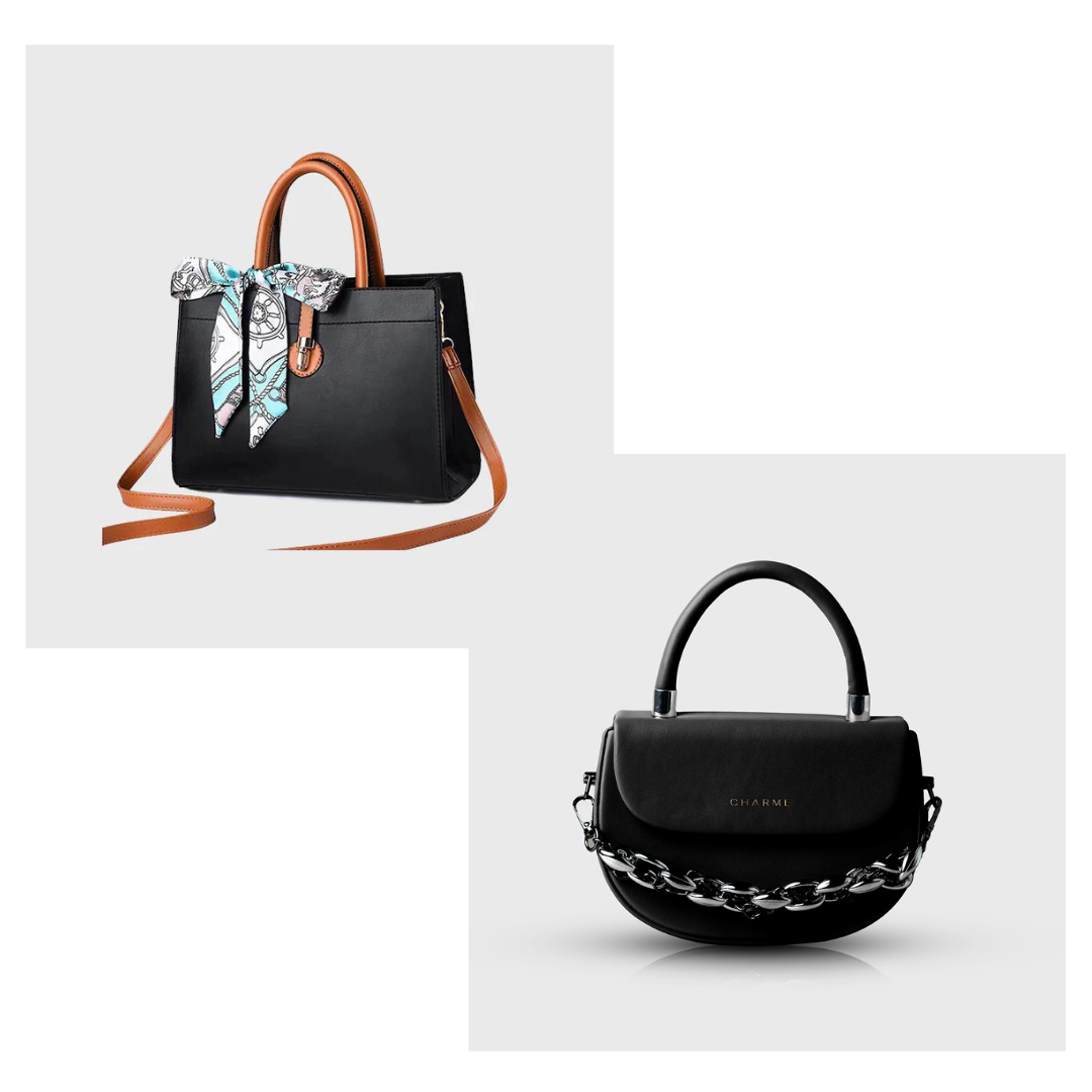 The Iconic Tote Hand Bag Black Crossbody Mini Bag Black