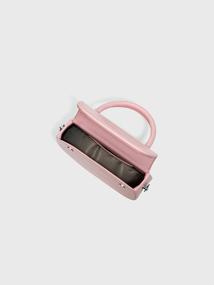 The Legend Tote Bag (White) + Crossbody Mini Bag (Pink)